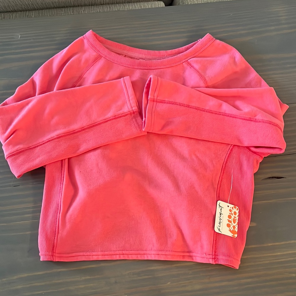 NWT Free People FP Movement Circle Back Open Back Crop Top